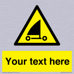 Custom Warning sand yachting